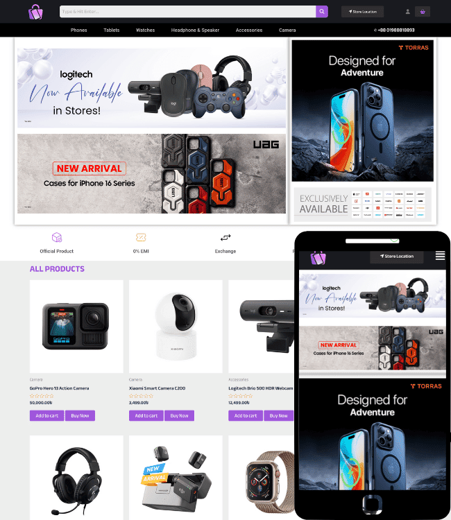 electronic website demo