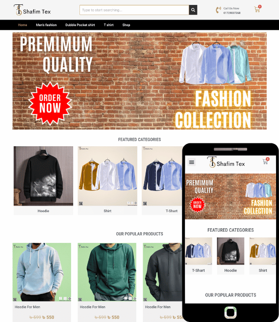 fashion website demo